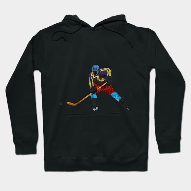 Ice Hockey Hoodie by louweasely